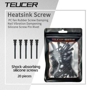 컴퓨터 섀시 팬 진동 감쇠 접착 CPU 고정 나사 없는 클립 20개 라디에이터 설치 손톱