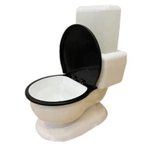 고양이 모형 식수 강아지 뚜껑 급수기 용기 변기 특이한