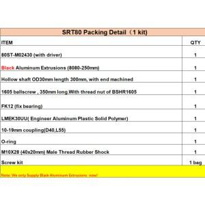 SRT80 SIM 레이싱 리그 액추에이터 모터 압출 나사 블랙 키트 키트 기계식