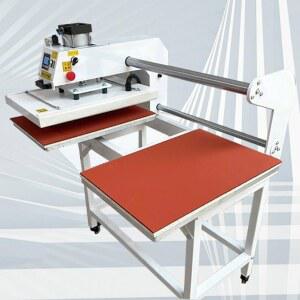 열전사 프레스 의류 선반 머신 티셔츠 듀얼 작업대 38x38cm 전기 전사 제작