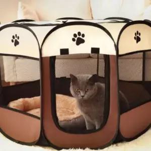 대형 반려 텐트 미소펫 케이지 원터치 휴대용 동물 강아지