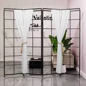 철제 파티션 네일샵 가벽 인테리어 미용실 카페 데코