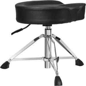 티제코 유압 드럼 왕좌 헤비 듀티 스툴 높이 조절 가능한 시트 오토바이 스타일 드러머 의자 음악