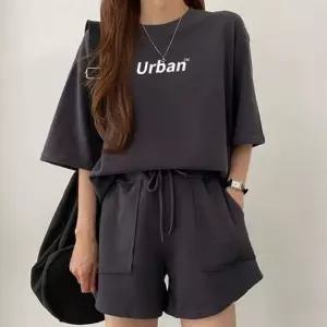 여성 여름 트레이닝복 반팔 반바지 세트
