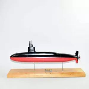 플레인 노스탤지어 LLC USS 카메하메하 SSBN-642 잠수함 모델 해군 20 규모 마호가니 벤자민 프랭클린