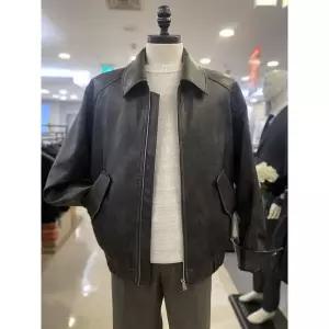 [하프클럽/지오지아]지오지아 세이브존03 지오지아 페이크 레더 카라 블루종 AGAAG1JJ1102A