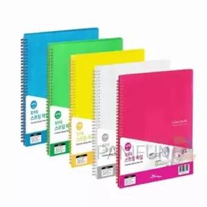 A4 스프링화일 40매 투명 a4스프링파일 스프링클리어파일 문서화일 PP화일 A4투명파일