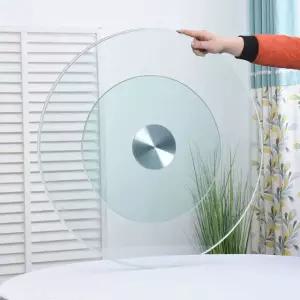 식탁 테이블 유리 직경 회전판 중국집 턴테이블 A. 지름 60cm 방폭 표준 두께