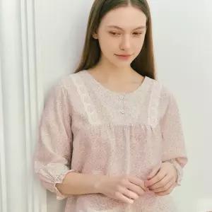 (여성속옷)면 80수 아사 잔꽃나염 원피스VEVA102L