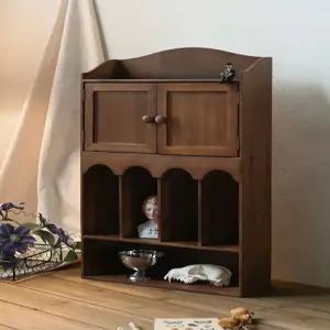 미니찻장 빈티지 원목커피장 장식장 원목그릇장 카페장 찬장 선반 컵 조미료