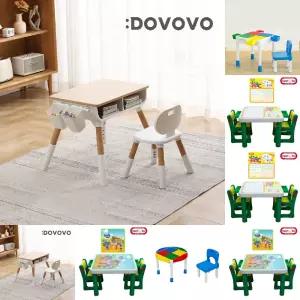 유아 책상 의자 세트 아기 어린이 높이 조절/레고/테이블/공부/미니/책장/식탁/유치원/유아용/공부상/공부