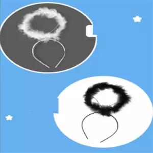 소로롱 천사 악마 머리띠 우정사진