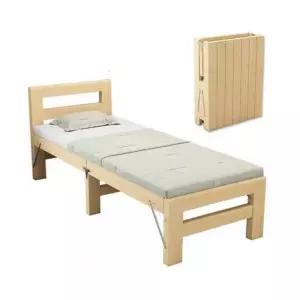 접이식 보조침대 폭좁은 원룸 책상 나무 싱글 접합 인용 평상 낮잠