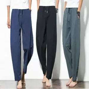 루즈핏 남자 배기팬츠 바지 허리 밴딩 항아리