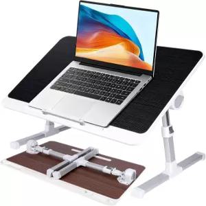 침대용 노트북 책상 5단계 높이 조절 가능한 테이블 소파 오피스 바닥용 접이식 및 휴대용 침대 트레이