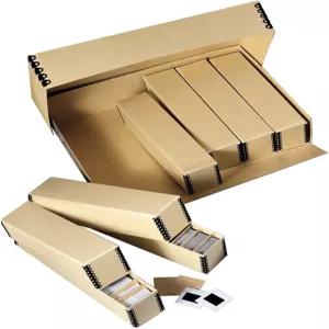 Lineco 아카이브 슬라이드 보관함 15.5인치 x 11.5인치 3인치 최대 840개의 필름과 6개의 내부 파일 케이스