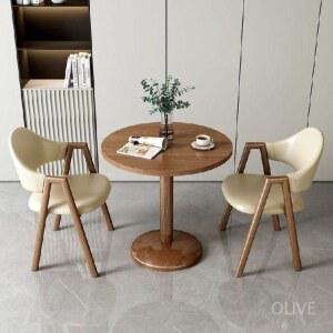 부부 티테이블 세트 패브릭 안방 탁자 2인 암체어