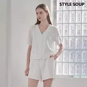 리넨 블렌디드 재킷 크롭 팬츠 세트 (SB5TXH2)