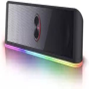 레드라곤 GS560 RGB 데스크탑 사운드바 2.0 채널 컴퓨터 스피커(다이내믹 라이팅 바 오디오-라이트