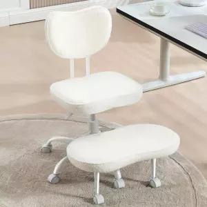 피진 크로스 레그 오피스 의자 크리스 바퀴 높이 조절 가능한 ADHD 360° 회전 명상 시크 홈 가구