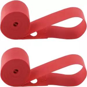 ZZLZX 2PCS 타이어 테이프 24인치 자전거 휠 림 스트립 패드 탄성 나일론 레드 라이너 데드 바이크 로드