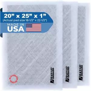 다이나믹 에어 클리너 20X25 리필(3팩) 화이트 미국산 레이에어 공급 교체 필터 패드