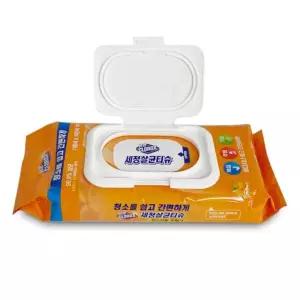 행주물티슈 세정살균티슈 일회용물티슈 청소티슈 60매 물걸레
