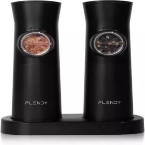 펜디 그래비티 전기 소금 및 후추 그라인더 세트 충전식 자동 USB C 충전 베이스 셰이커