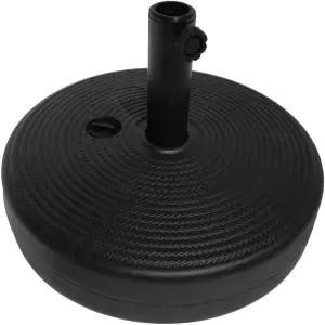 17L 원형 18인치 물/모래 충전식 파티오 야외 우산 베이스 스탠드(핸들 캐리어 포함) - 뒷마당 표정