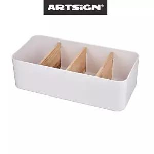 나무 나무보관함 책상수납 정리용서랍박스 4칸