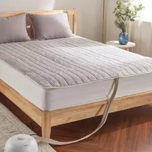 겨울침구 국내제작 체크 온수매트 커버 겸 매트리스