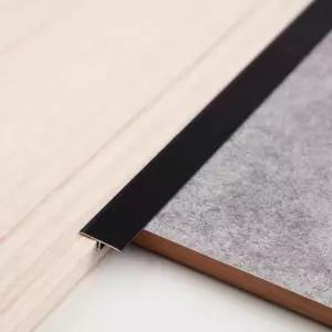 가힝 알루미늄 T 몰딩 바닥 전이 스트립 라미네이트 바닥판용 비닐 고무 전이(3Pcs x 2.9ft 0.8인치 매트