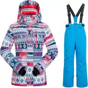 호티안 보이즈 스키 재킷 스노우 팬츠 정장 방풍 방수 겨울 코트