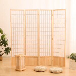 접이식 파티션 가림막 나무 색상 커튼 다기능 4단 1 5x0 4m 180x45cm