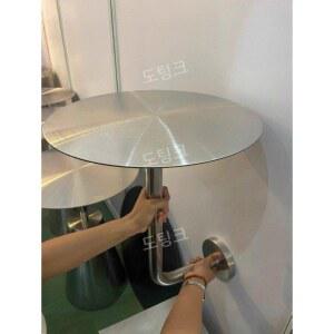 벽부착 테이블 카페 벽걸이 30 35cm 높이 공간 설치 철판 미니 스테인레스 벤치 틈새
