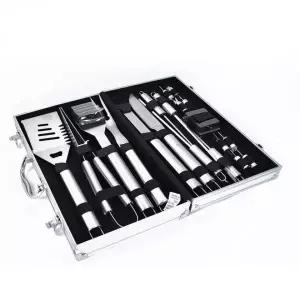 스텐 바베큐 집게 세트 19P 그릴 조리도구