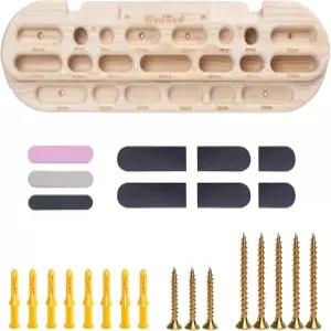 우드갓 클라이밍 행보드 암벽 등반 훈련 핑거보드 손가락과 그립을 강화하는 나무 보드 트레이너 실내 및