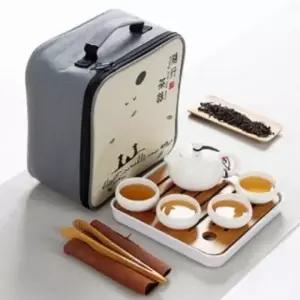( )티앤차 여행용 다기세트 다관 찻잔 휴대 다도세트