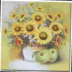 그림액자 돈을 부르는해바라기사과 유화 그림 거실 액자