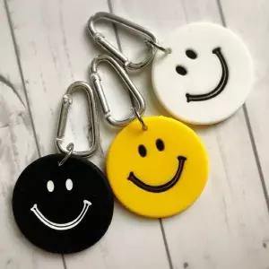 스마일 타올 수건걸이 고리형 카라비너 홀더