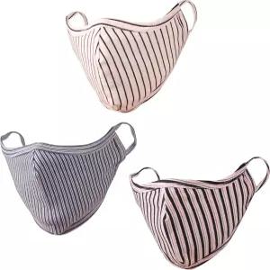 터치스톤 오염 방지 스모그 연기 감기 기침 면 마스크 부드러운 니트 - 중간 크기의 편안한 세탁 가능한