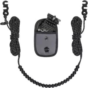 엑비탈 휴대용 여행용 의류 라인 실내 호텔 뒷마당 야외 크루즈 선박 RV 텐트 11.5피트용 24개의 구슬이