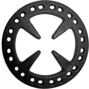 멘시 5인치 업그레이드 디자인 주물 철제 링 감속기 플랫 포트 랙 에스프레소 메이커 커피 모카 쿠커용