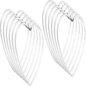 파티킬 3인치 드림 캐처 링 12개의 금속 하트 모양 마크라메 화환 플로럴 후프 가정용 DIY 공예 결혼식