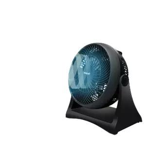 Shop-Air 8인치 벽걸이 책상 선풍기 터보포스 공기 순환기 고속 냉각 테이블 3단 속도 조용한 작동 120°