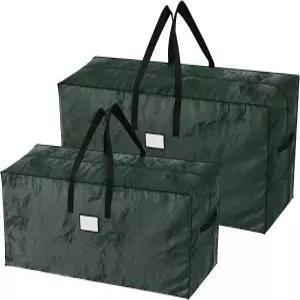 크리스마스 트리 보관 가방 2개 세트 - 엘프 스토어의 17피트 분해 인공 나무 화환 및 홀리데이 장식용