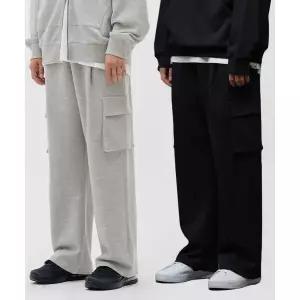 매장정품[브랜드명]ULIFEZIP 카고 와이드 스웨트 팬츠 2 Color [ULZT_1001]5010265138108294