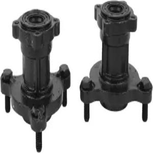 2pcs 프론트 브레이크 휠 림 허브 카트 부품 17mm 20mm 전륜 베어링 볼트 3개 포함 110cc ATV 쿼드
