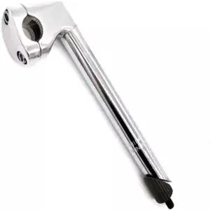 WEERAS 로드 바이크 스템 고정 기어 자전거 구스넥 핸들바 22.2x22.2x220mm 실버