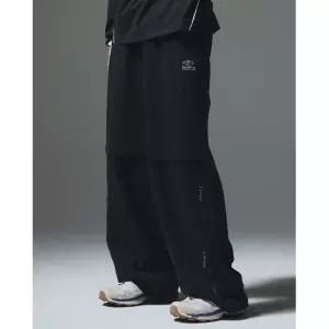 매장정품[브랜드명]트래블 TRAVEL 커브드 라인 카고 스웨트 팬츠 블랙TRTHAAPT07UC6108297